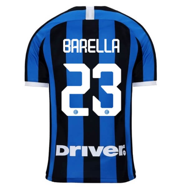 Camiseta Inter Milan NO.23 Barella Primera 2019-2020 Azul